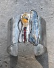 bransoletki wire wrapping Kianit / cytryn / granaty  -  bransoleta mankiet CUFF 1