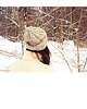 czapki damskie Czapka  beanie merino cotton jasny beż 2