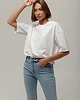 t-shirt damskie Koszulka T-Shirt z bawełny, CREAMY-WHITE 3