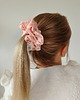 gumki do włosów Satynowa gumka satynowa scrunchie owijka frotka brzoskwinia MAXI 1