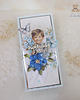 kartki scrapbooking Kartka dla babci, prezent na Dzień Babci "Forget Me Not 1" GOTOWA 2