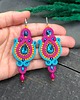kolczyki soutache Kolczyki sutasz kolorowe letnie długie energetyczne Margo 2