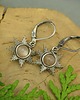 kolczyki wire wrapping Małe kolczyki słoneczka kamień słoneczny wire wrapping słońce gwiazdka 1