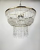 lampy wiszące Żyrandol kryształowy z lat 70. 2
