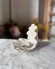 pojemniki na biżuterię Ceramiczna Podstawka na Biżuterię Muszla Skarbiec Pearl White 1
