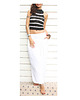topy damskie Top handmade w paski 1