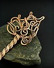 zakładki do książek Ozdobna miedziana zakładka do książki wire wrapping 2