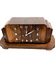 zegary Zegar kominkowy Art Deco fornir orzechowy, mechaniczny, Niemcy Lata 20. XX w. 7