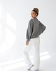 bluza bez kaptura damska Bluza Iconic Szary Melanż 1