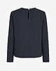 bluzki z długim rękawem damskie Herringbone Tweed / bawełniana bluzka w jodełkę 3
