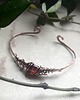 bransoletki wire wrapping Miedziana elfia bransoletka z karneolem 3