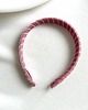 opaski do włosów Rogalikowa opaska Candy Pink slim 1