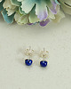 kolczyki srebrne Kolczyki sztyfty lapis lazuli 5mm  srebro 925 1