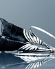 kolczyki wire wrapping Odjazdowe czarne kolczyki koła 4