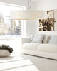 plafony Elegancki plafon z marmurowym kloszem PORTO MARMUR fi - 100 cm 3