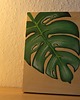 obrazy Monstera na drewnie 1