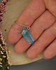 naszyjniki - inne Naszyjnik Talizman niebieski kryształ górski wire wrapping 3