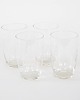 szklanki i kieliszki Komplet czterech szklanek, duński design, lata 70, produkcja: Dania 2