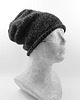 czapki damskie Luźna czarna czapka beanie nerd hipster uniseks 2