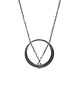 wisiory MINIMAL BIG necklace / black silver 1