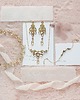 Biżuteria ślubna Kolczyki Perfect Glam Crystalized - Gold 6