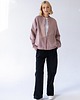 bluza bez kaptura damska Bomberka Sporty Chic Brudny Róż 1