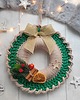 wianki bożonarodzeniowe Wianek świąteczny handmade ze sznurka 1
