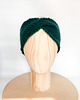 opaski do włosów Damska opaska z wełny merynosa w zieleni leśnej 1