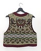kamizelki damskie Kamizelka M z żakardowej narzuty z okresu PRL-u 1