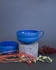 kubki i filiżanki Niebieska porcelanowa filiżanka SO BLUE 6