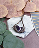 wisiory Miedziany wisiorek wire wrapping z ametystem #526 2