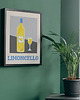 grafiki i ilustracje Plakat z drinkiem Limoncello (grey version) - plakat w włoskim stylu 1