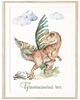 obrazy i plakaty do pokoju dziecięcego Dinozaur Tyranozaur - Plakat do Pokoju Dziecka 3