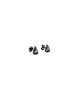 kolczyki srebrne Kolczyki srebrne TRI MINI / black silver earrings 2