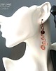 kolczyki wire wrapping Kolczyki czysto miedziane. Kute spirale 10