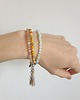 bransoletki z kamieni naturalnych Bransoletka TRIO BOHO ART jadeit, jaspis, seledyn, pomarańcz,żółty 1