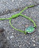 bransoletki wire wrapping Zielona na lato   - bransoletka sznurkowa 3
