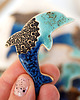 magnesy Ceramiczny delfin -  magnes na lodówkę 1
