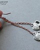 kolczyki - inne Urocze serduszka na łańcuszku dla fanki długich kolczyków handmade 1