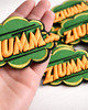 naszywki na ubrania Naszywka naprasowanka ZIUMM ZIELONA 3D termoprzylepna haftowana 6x7,2cm 2
