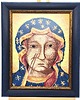 Ozdoby na ścianę Ręcznie Haftowany Obraz Matki Bożej Częstochowskiej  1