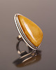 pierścionki srebrne Pierścionek z miodowym bursztynem bałtyckim 2
