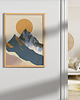 plakaty Abstrakcyjny plakat/grafika na ścianę, góry, Tatry, do salonu, na korytarz. 2