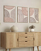 plakaty Zestaw 3 plakatów, mid century modern, linie, oryginalna dekoracja. 3