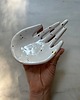 pojemniki na biżuterię Ceramiczna Łapka Handmade na Pierścionki w Czarno Złote Ciapki 1