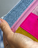portfele damskie Portfel handmade No Waste unikat z resztek tkanin Raspberi 2