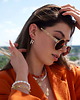 kolczyki pozłacane Kolczyk Rivet Diamonds Gold 1