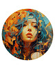 obrazy RAINBOW MUSE Obraz okrągły 69cm - dekor dębu 4