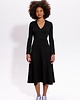 sukienki midi damskie CATHERINE DRESS czarna 1