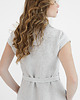 sukienki midi damskie Lniana Sukienka MARIGOLD gray stripes 2